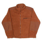 CABELA'S Mens Brown Zip Jacket L Polyester Fleece Casual Outdoor Warm