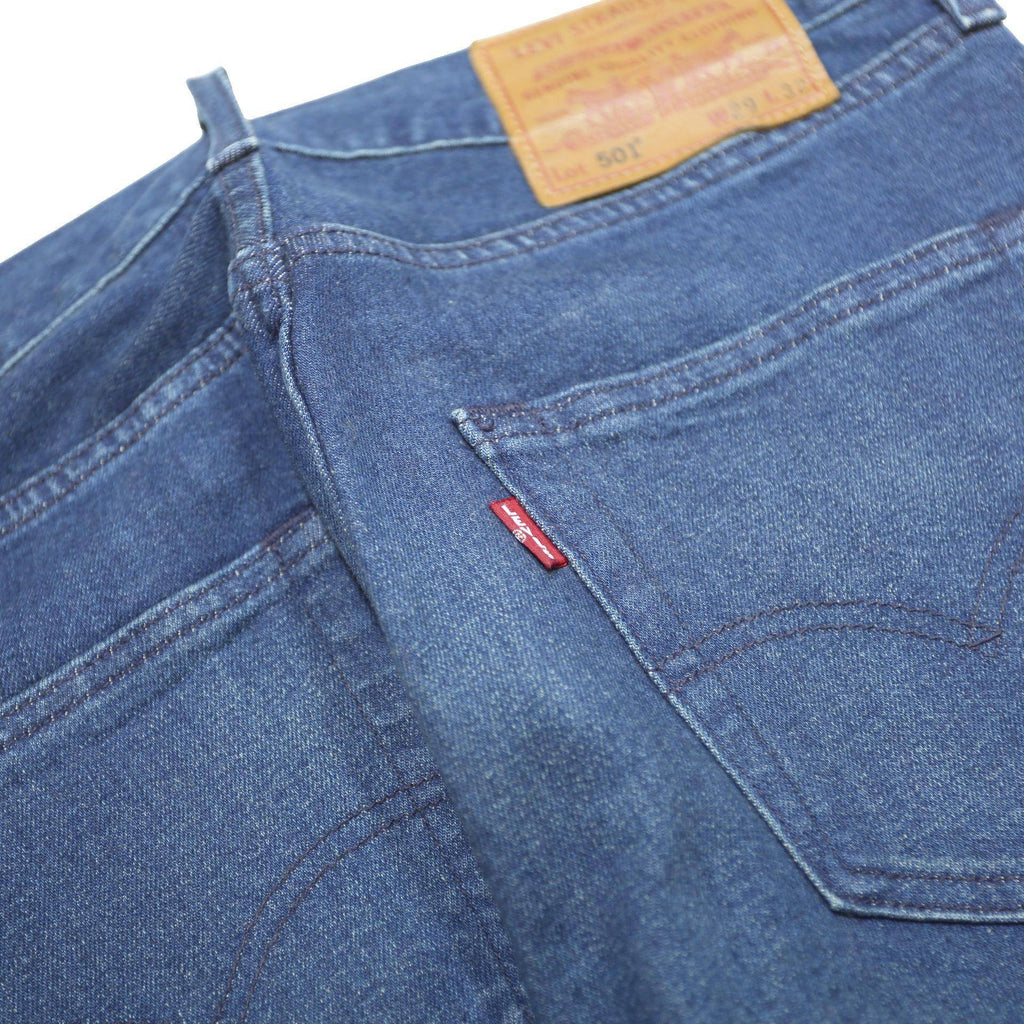 LEVI'S 501 BIG E Mens Jeans Blue Regular Straight Denim Medium W29 L32 Classic