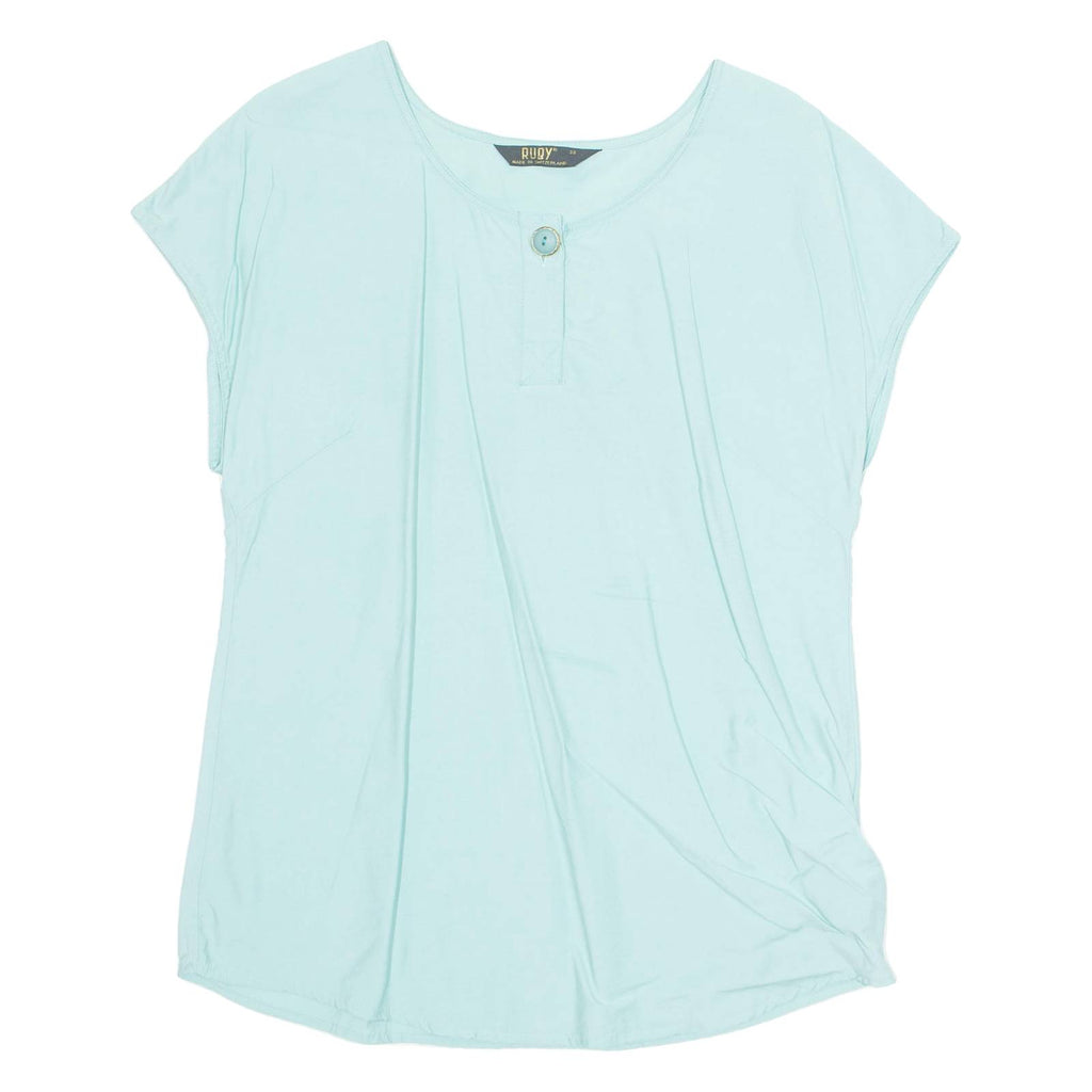 RUBY Womens Top Blue Viscose M
