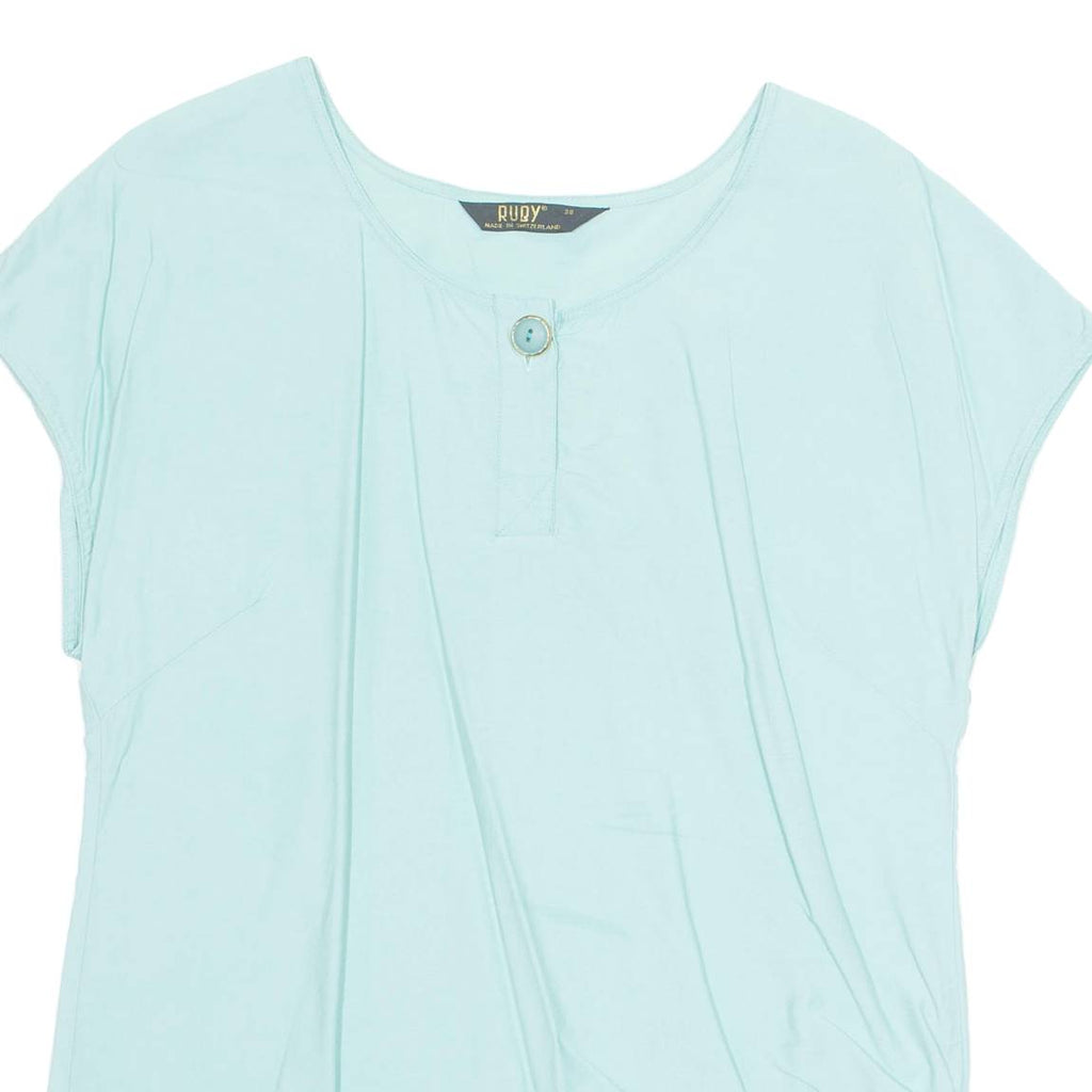 RUBY Womens Top Blue Viscose M