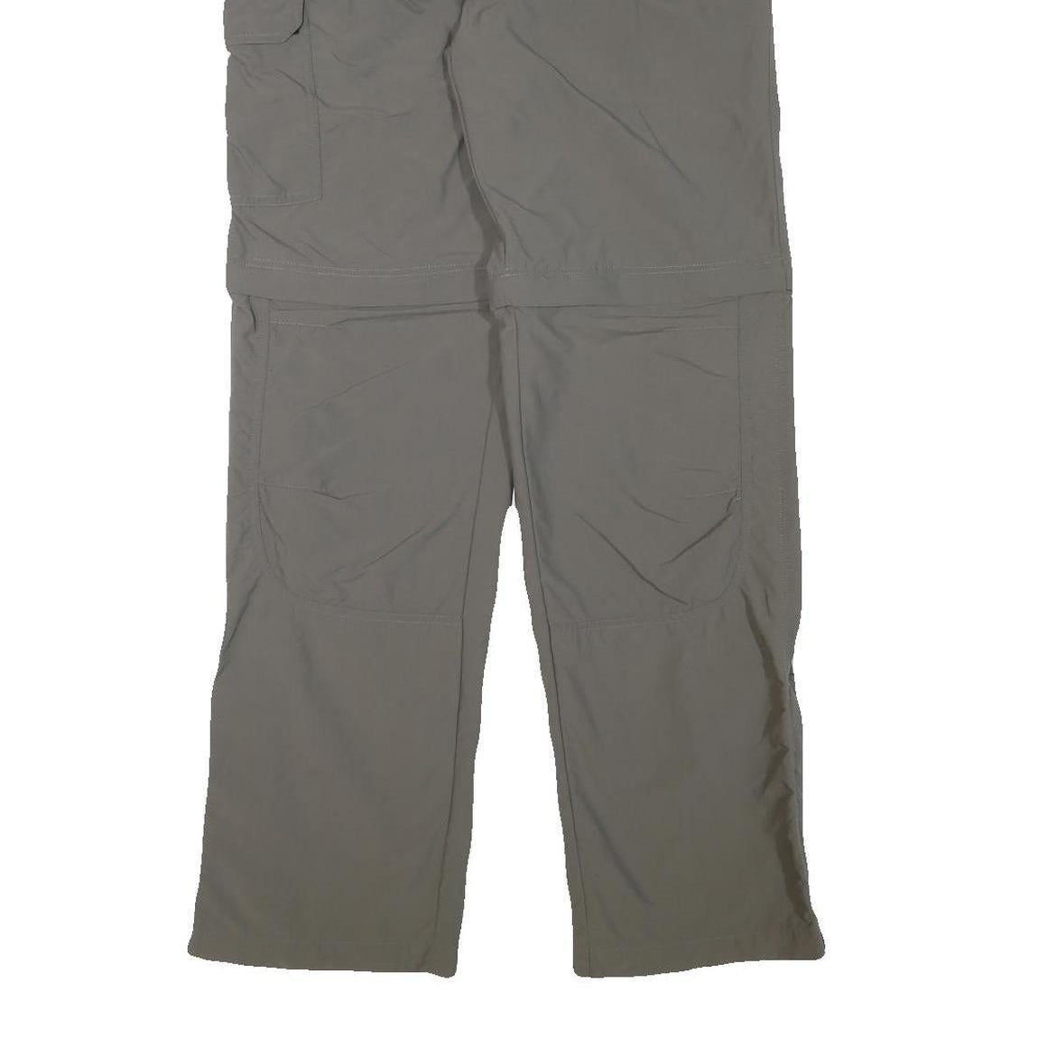 TOM BERGSTEIN Mens Polyester Blend Grey Regular Fit Straight Leg Trousers W34