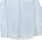 CARHARTT Mens Blue Denim Shirt M Casual Button-Down Long Sleeve Pocket