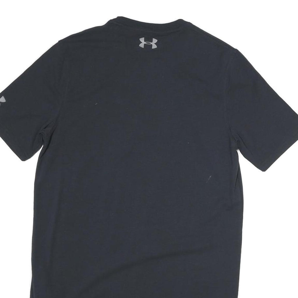 UNDER ARMOUR Womens Black Athletic T-Shirt S Short Sleeve Crew Neck Sport Gym