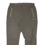 ICEPEAK Womens Relaxed Brown Polyester Blend Zip Trousers W32 L26 Outdoor