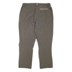 ICEPEAK Womens Relaxed Brown Polyester Blend Zip Trousers W32 L26 Outdoor