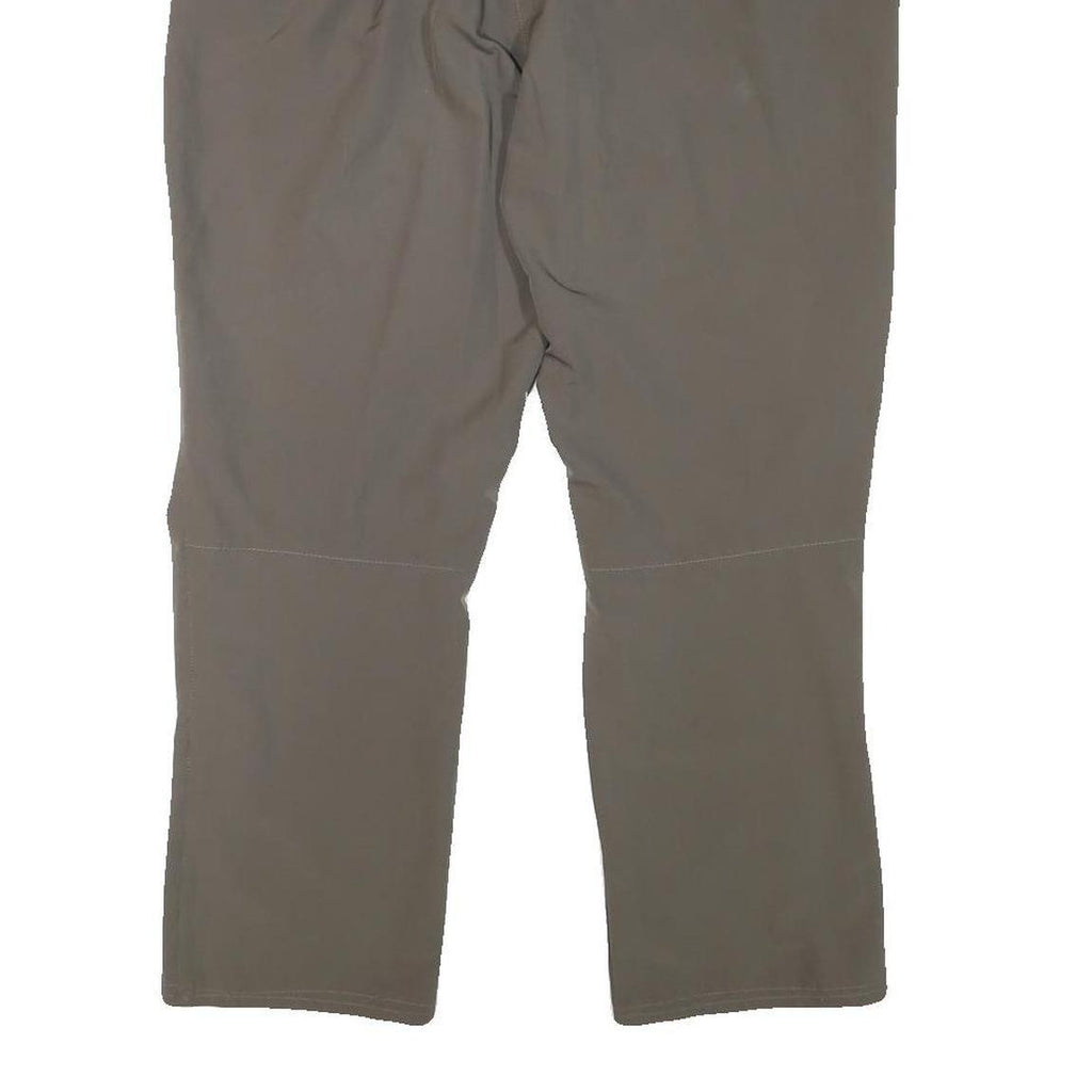 ICEPEAK Womens Relaxed Brown Polyester Blend Zip Trousers W32 L26 Outdoor