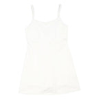NEW LOOK Girls White Mini Dress Sleeveless Spaghetti Strap Square Neck Polyester
