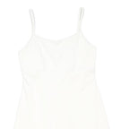 NEW LOOK Girls White Mini Dress Sleeveless Spaghetti Strap Square Neck Polyester