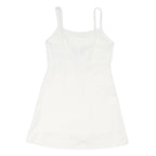 NEW LOOK Girls White Mini Dress Sleeveless Spaghetti Strap Square Neck Polyester