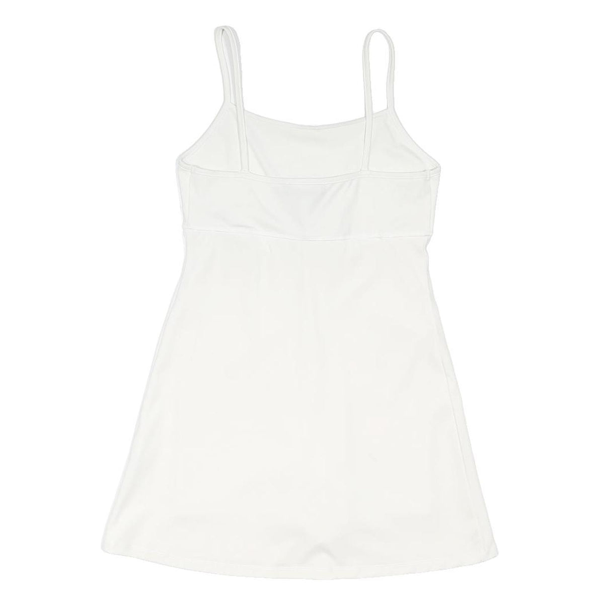 NEW LOOK Girls White Mini Dress Sleeveless Spaghetti Strap Square Neck Polyester