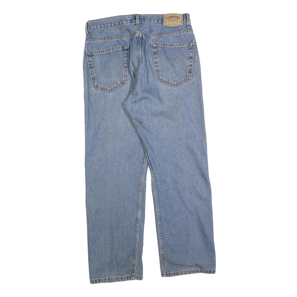 LEVI'S Mens Regular Blue Denim Light Wash Jeans W34 L30 Classic Zip Pockets