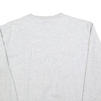 KARL KANI Womens Grey Sweatshirt Crew Neck M Printed Logo Pullover Cotton Blend