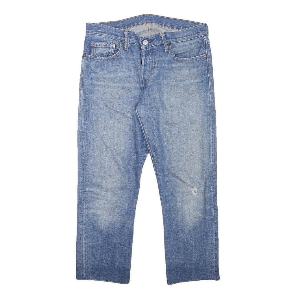 LEVI'S Mens Jeans Blue Regular Straight Denim Light W34 L22 Classic Zip