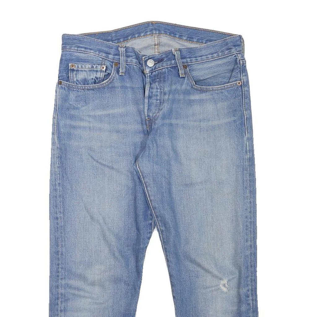 LEVI'S Mens Jeans Blue Regular Straight Denim Light W34 L22 Classic Zip