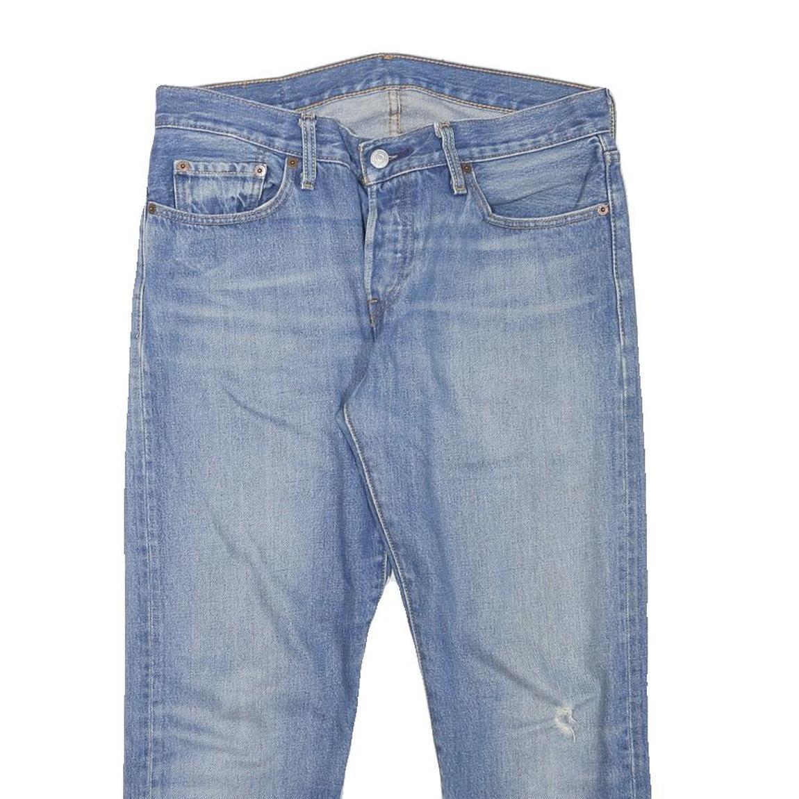 LEVI'S Mens Jeans Blue Regular Straight Denim Light W34 L22 Classic Zip