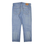 LEVI'S Mens Jeans Blue Regular Straight Denim Light W34 L22 Classic Zip