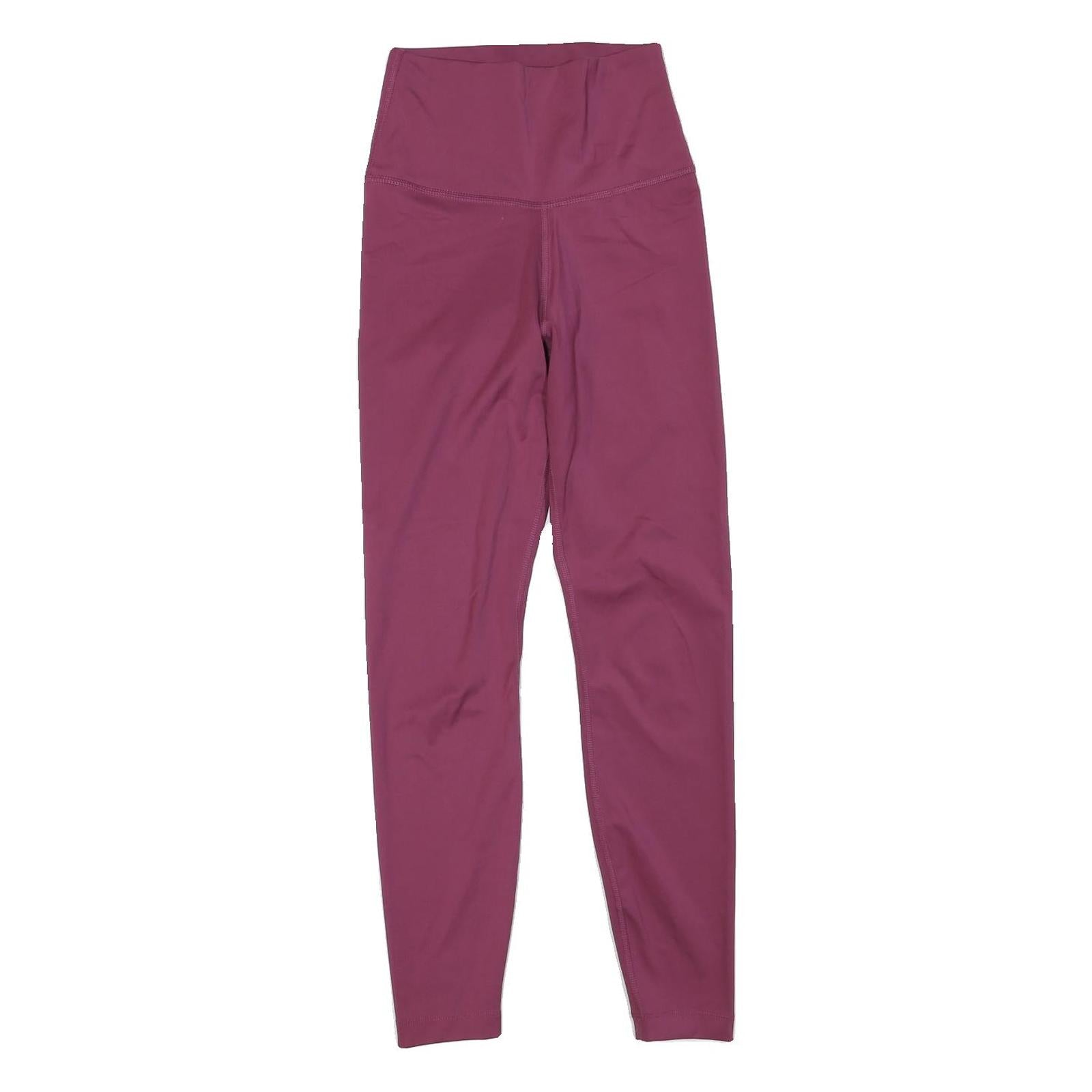 NIKE Womens Joggers Purple XS W20 L25 Slim Tapered High Waist Athletic