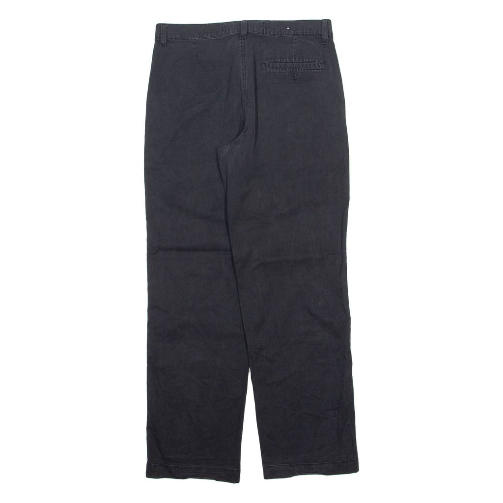 LEE COOPER Chino Mens Trousers Black Regular Straight W30 L32