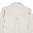 ZARA Womens Cream Button Jacket XS Polyester Blend Plain Minimalist Casual