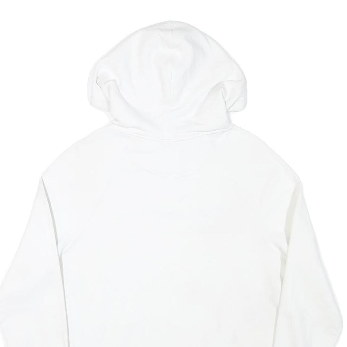 CHAMPION Womens White Pullover Hoodie S Classic Logo Front Pocket Casual