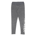 ADIDAS Womens Joggers Grey M W26 L25 Slim Tapered Polyester Blend Logo Print