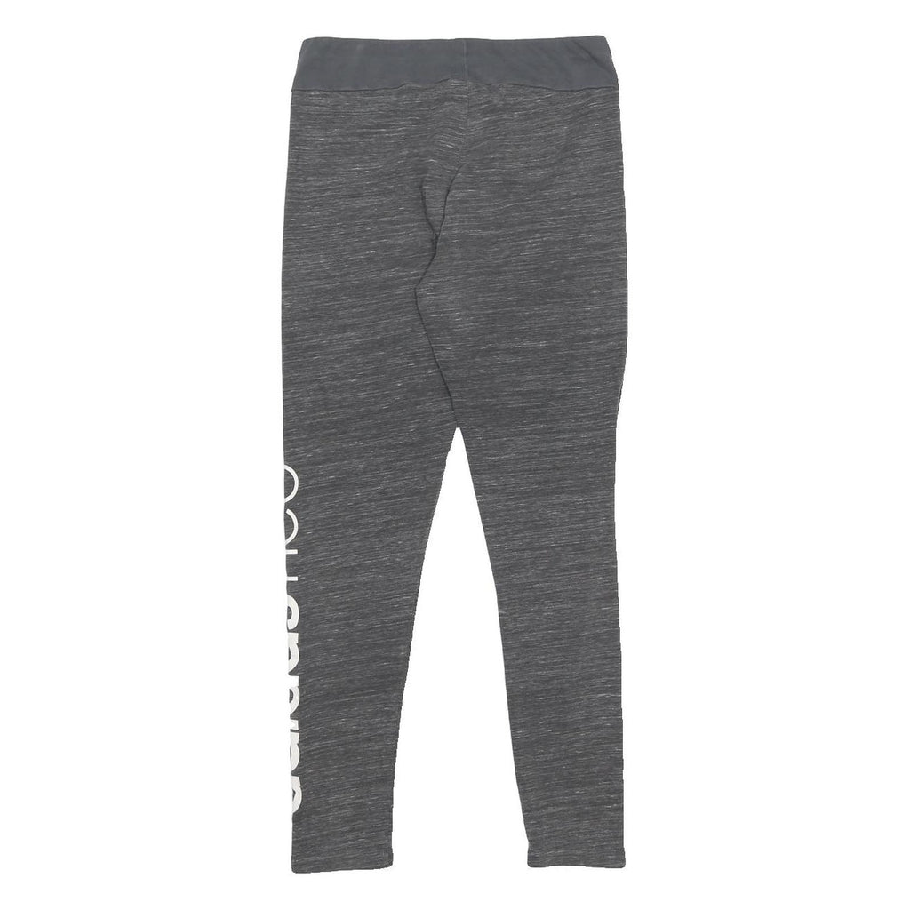 ADIDAS Womens Joggers Grey M W26 L25 Slim Tapered Polyester Blend Logo Print