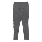ADIDAS Womens Joggers Grey M W26 L25 Slim Tapered Polyester Blend Logo Print
