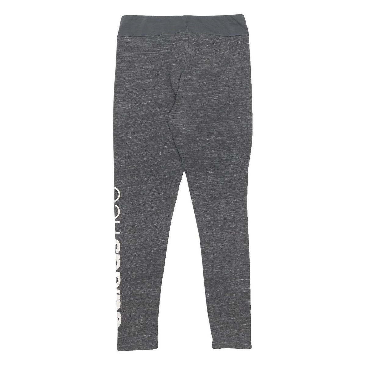 ADIDAS Womens Joggers Grey M W26 L25 Slim Tapered Polyester Blend Logo Print