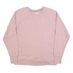 CHAMPION Womens Pink Crew Neck 2XL Sweatshirt Cotton Blend Pullover Comfortable