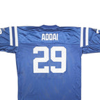 REEBOK Mens Blue & White NFL Player 29 Jersey XL Short Sleeve V-Neck Sportswear