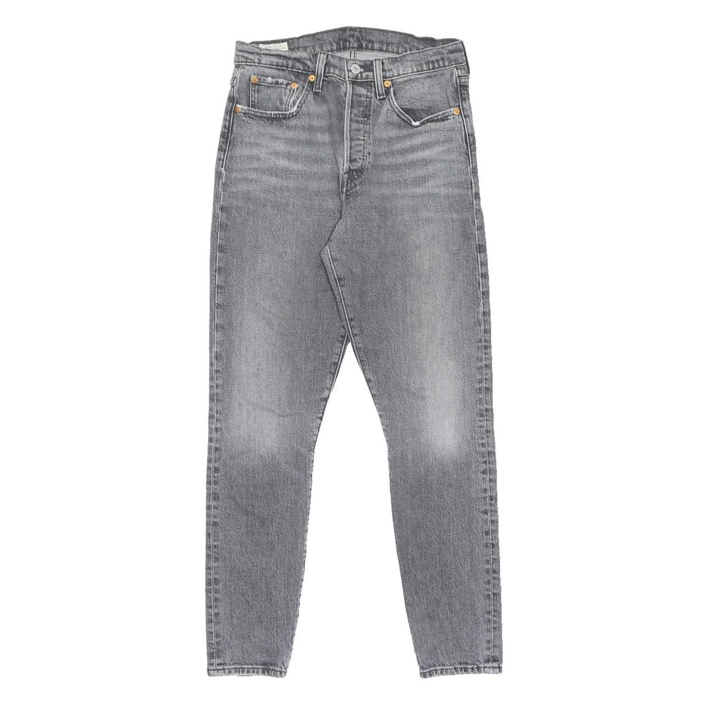 LEVI'S 501S Womens Jeans Grey Slim Skinny Denim Light Wash W28 L30 Stylish