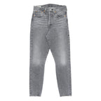 LEVI'S 501S Womens Jeans Grey Slim Skinny Denim Light Wash W28 L30 Stylish