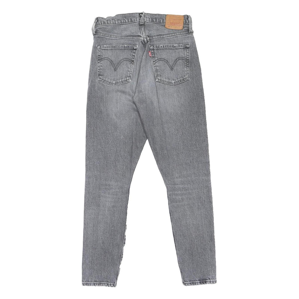 LEVI'S 501S Womens Jeans Grey Slim Skinny Denim Light Wash W28 L30 Stylish