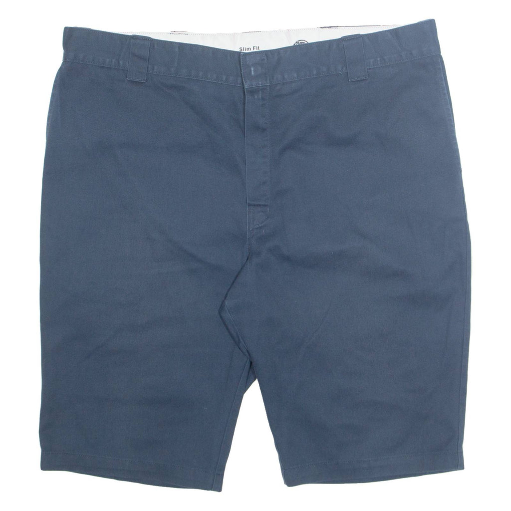 DICKIES Mens Workwear Shorts Blue Slim 2XL W42