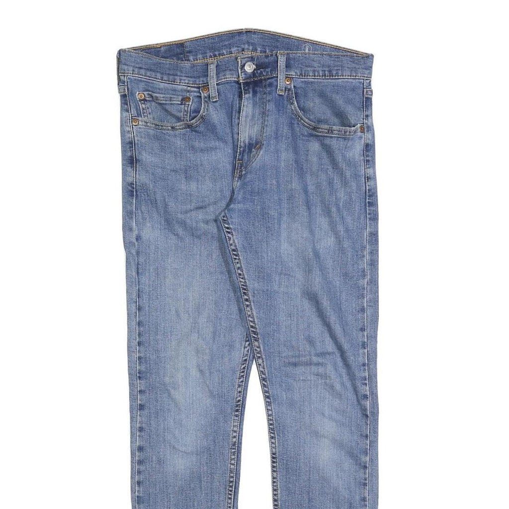 LEVI'S 512 Tapered Mens Jeans Blue Slim Tapered Denim Medium W31 L32 Cotton