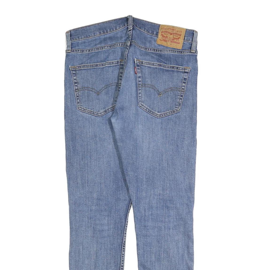 LEVI'S 512 Tapered Mens Jeans Blue Slim Tapered Denim Medium W31 L32 Cotton