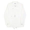 NAF NAF Womens White Jacket XL Polyester Blend Zip Plain Stylish Elegant