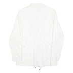 NAF NAF Womens White Jacket XL Polyester Blend Zip Plain Stylish Elegant