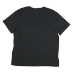 NAUTICA Mens Black Performance Crew Neck Short Sleeve T-Shirt L Cotton Blend
