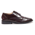PRONTO-UOMO Brogue Shoes Maroon Leather Mens UK 11