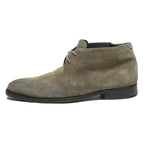BOSS Mens Suede Chukka Boots Beige Leather UK 10 Smart Casual Lace-Up Footwear