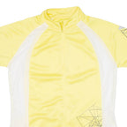 Cycling Womens Jersey Yellow 1/4 Zip L