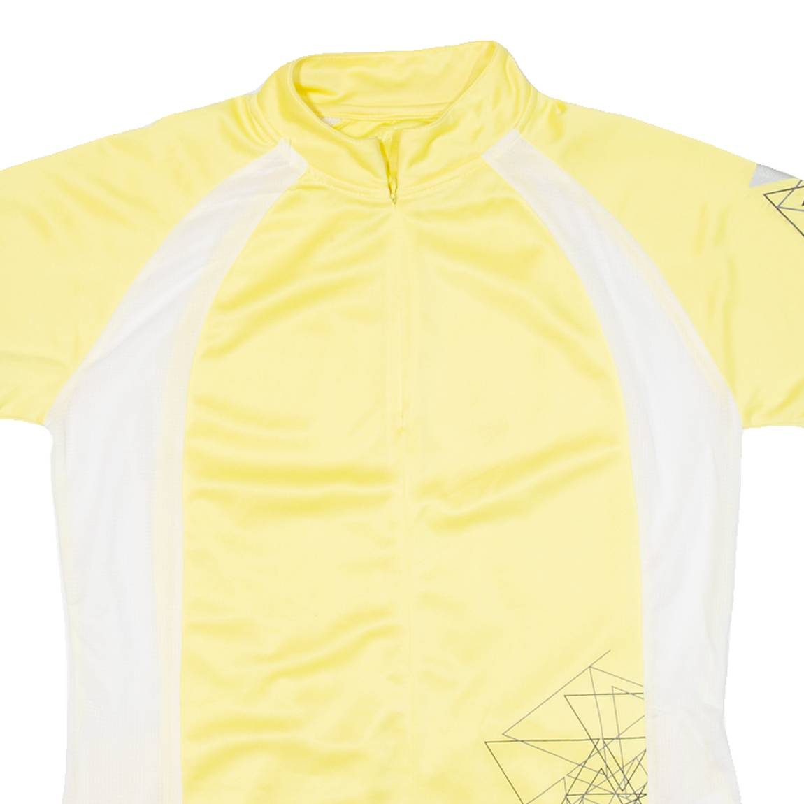 Cycling Womens Jersey Yellow 1/4 Zip L