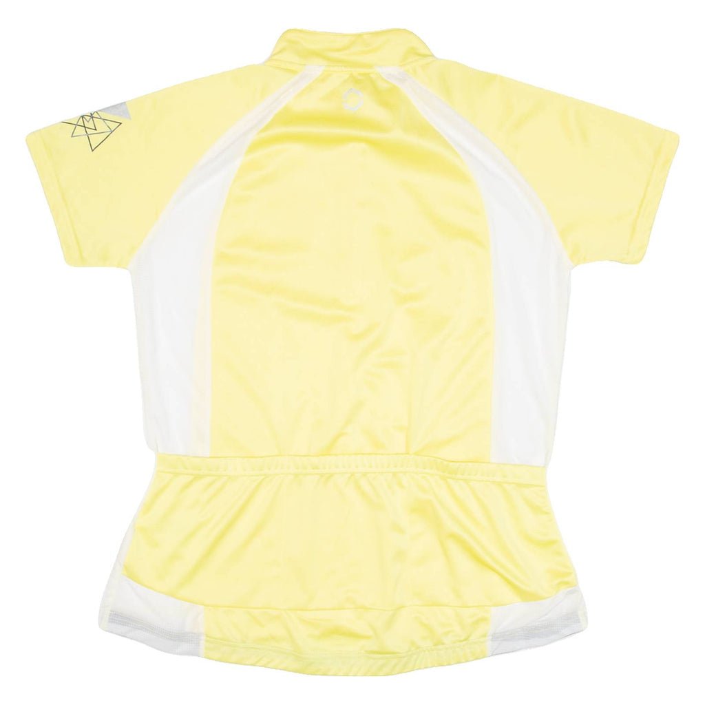 Cycling Womens Jersey Yellow 1/4 Zip L