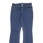 COPPER FLASH Womens Jeans Blue Regular Flared Denim Medium W30 L32 Stylish