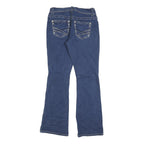 COPPER FLASH Womens Jeans Blue Regular Flared Denim Medium W30 L32 Stylish