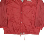 Mens Red Jacket L Polyester Blend Zip Outdoor Casual 911 Police Print