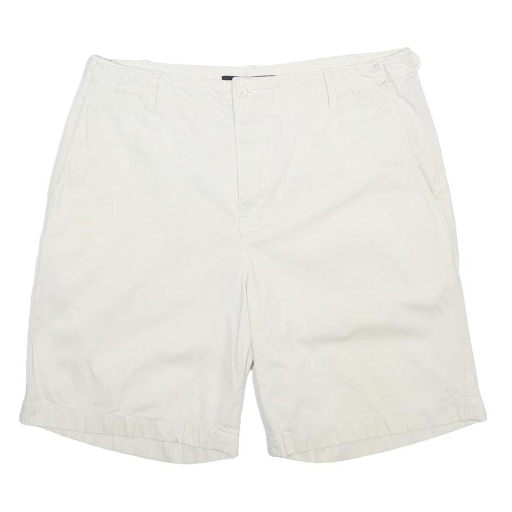 NAUTICA Mens Shorts White Casual Plain XL W38 Cotton Comfortable Classic Fit