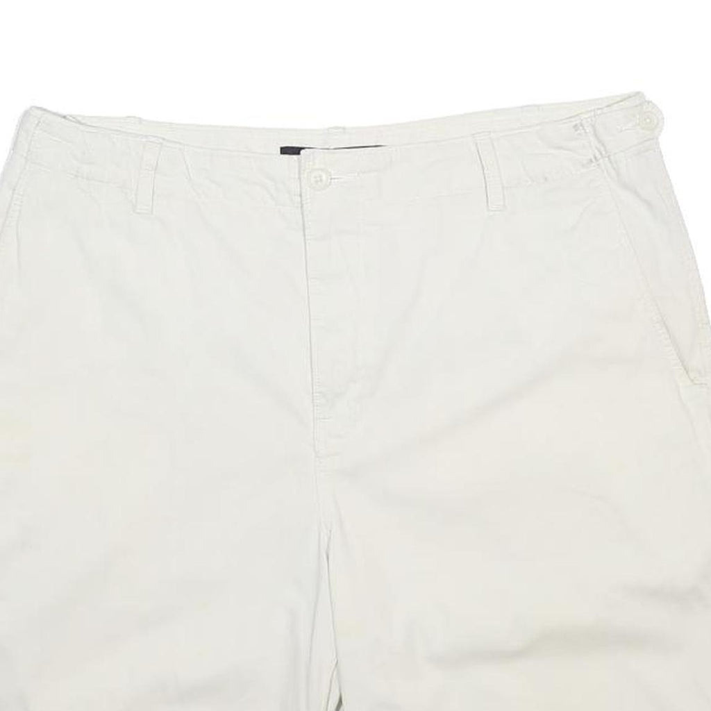 NAUTICA Mens Shorts White Casual Plain XL W38 Cotton Comfortable Classic Fit