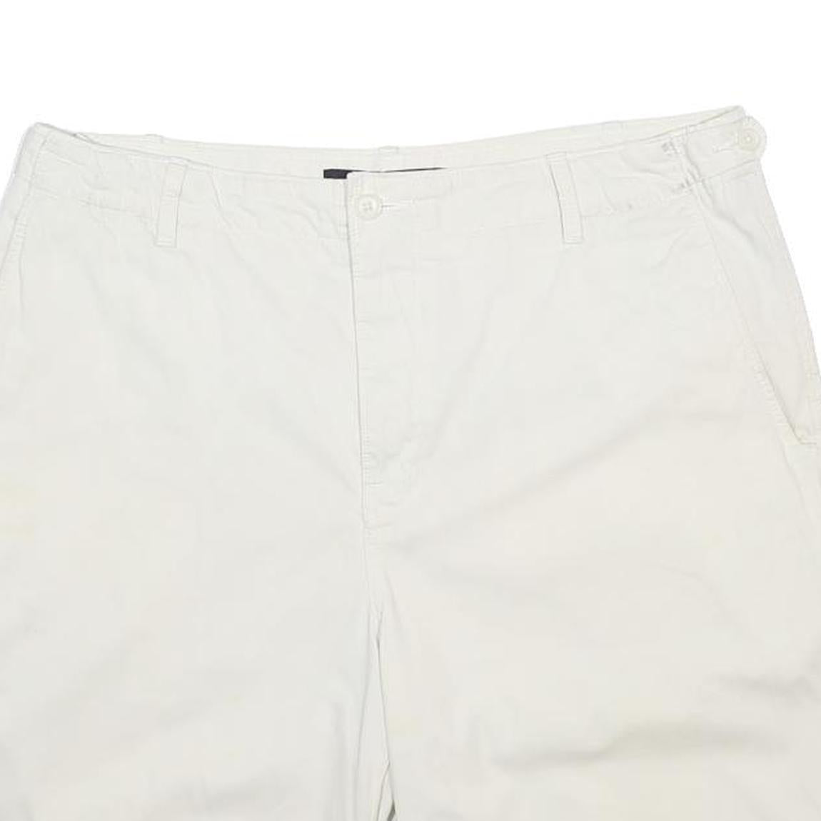 NAUTICA Mens Shorts White Casual Plain XL W38 Cotton Comfortable Classic Fit